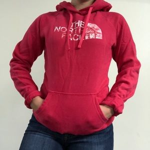 North Face pink hoodie